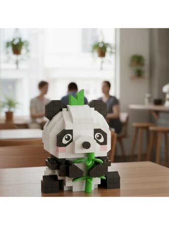 Loz Blok Oyuncak Panda 170 Parça Mini Poşet Lz-8633