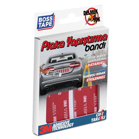 Boss Tape Plaka Montaj Bandı (12 Li Paket) Bt-09001