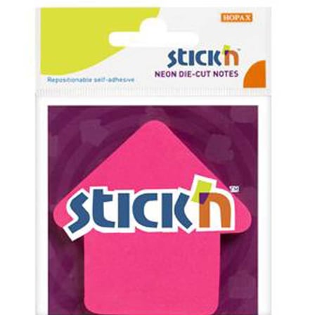 Hopax Stickn Yapışkalı Not Kağıdı 70X70 Mm Neon Ok 50 Yaprak