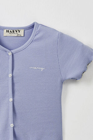 Mavi Fittilli Tshirt - Tayt Takım