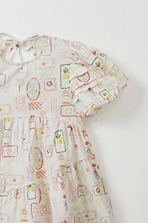 Lunetta Desenli Pamuk Elbise