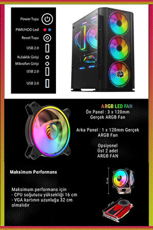 Xgen14 i7 12700F 12.Nesil 32GB 1TB Nvme M.2 SSD GTX1660 Super 24" 180Hz Curved Oyuncu Bilgisayarı