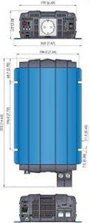 Cotek 24V 1000W Tam Sinüs Inverter