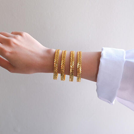 İmitasyon Burma Bilezik Başak Model 8 mm - 4 Adet BSET-101