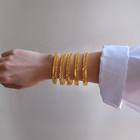 İmitasyon Burma Bilezik Başak Model 8 mm - 5 Adet BSET-102