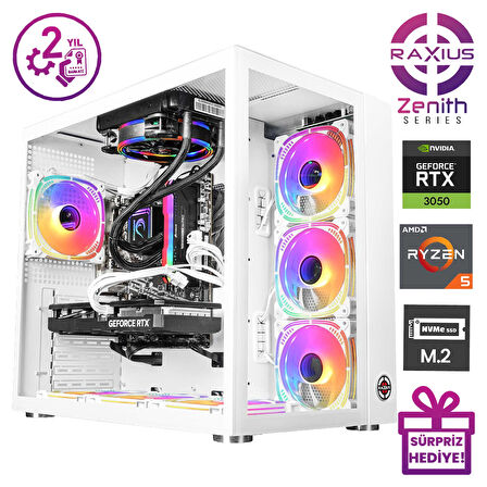 RaXius Zenith Z2 R5 3050-56A009 Ryzen5 5600 16GB 512SSD RTX3050 8 GB W11P Gaming Masaüstü Bilgisayar