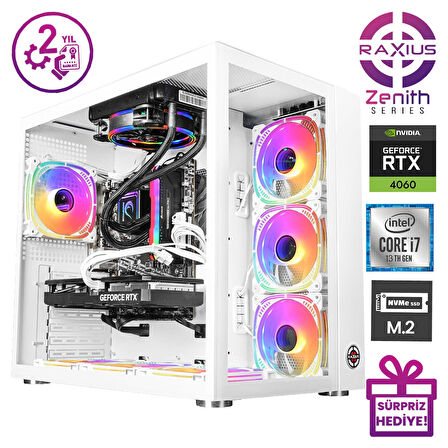 RaXius Zenith Z2 i7 4060-137A010 i7-13700 16GB 1TBSSD RTX4060 W11P Gaming Masaüstü Bilgisayar