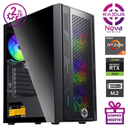 RaXius Nova G1 i7 4060Ti-147A010 i7-14700 16GB 1TBSSD RTX4060Ti W11P Gaming Masaüstü Bilgisayar