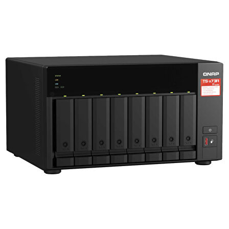 Qnap TS-873A-SW5T004 8GB 8TBHDD SATA Desteği RAID(0) NAS Depolama Ünitesi