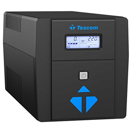 TESCOM LEO 2000VA 5/10 dk (2x12V 9AH Akü) Line Interactive UPS