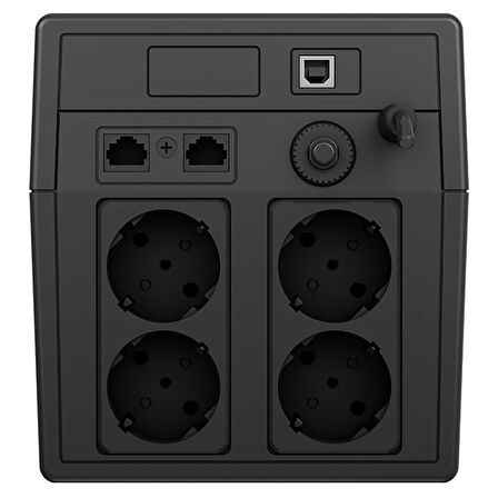 TESCOM LEO 2000VA 5/10 dk (2x12V 9AH Akü) Line Interactive UPS