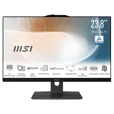 MSI Modern AM242P 1M-1815XTR010 Core5 120U 8GB 500SSD 23.8" FHD W11P All In One Bilgisayar