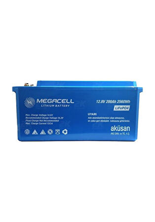 Megacell Lifepo4 12.8v 200ah Karavan/marin Abs Lityum Demir Fosfat Akü