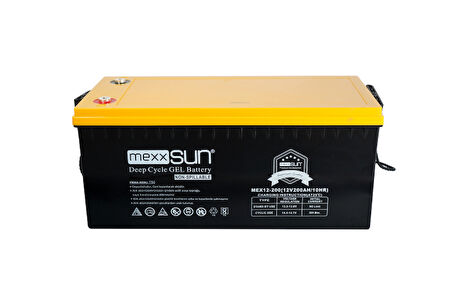 Mexxsun Jel akü 12V 200Ah (MEX12-200) BT200.12JAMX.002