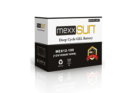 Mexxsun Jel akü 12V 100Ah (MEX12-100) BT100.12JAMX.002