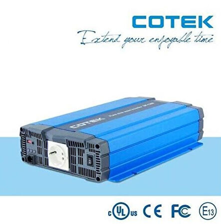 Solar A Enerji Cotek 24V 1500W Tam Sinüs Inverter S1500-224 S1500-224