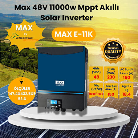 ﻿Solar A Enerji  MAX 48V 11000W MPPT Solar Akıllı Inverter MAX E-11K