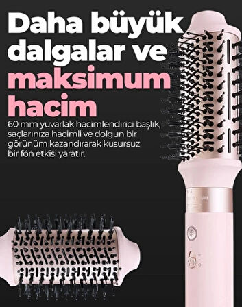 Pirantech Airwap 6 Başlıklı Saç Şekillendirme ve Kurutma KS-611