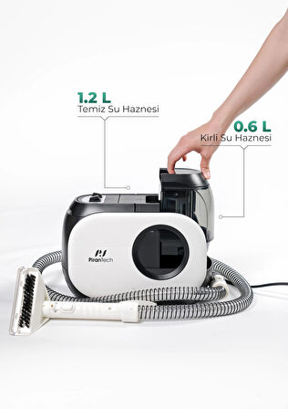 PiranTech KT-088 Koltuk ve Halı Yıkama Makinesi - Derinlemesine Leke Çıkarma Gücü 600W!