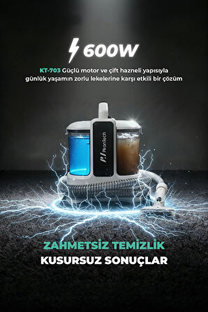 PiranTech KT-703 Koltuk ve Halı Yıkama Makinesi  – Derinlemesine Temizliğin Yeni Adresi!