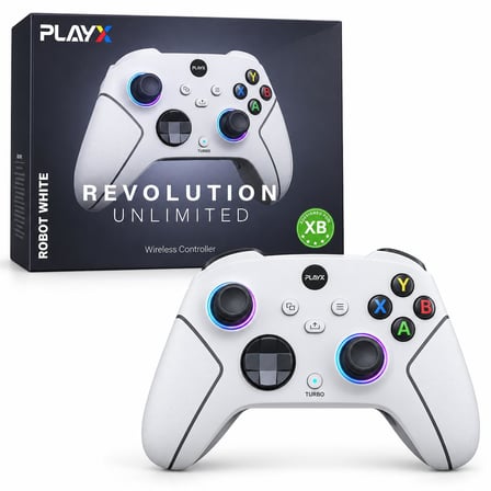 Cosmostech Play X Revolution Unlimited CS-081 2.4G Kablosuz Oyun Kolu – Xbox Series X/S Xbox One PC Uyumlu Wireless Gamepad Beyaz