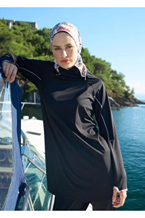 Mayovera Spor Şal Desen Lycralı  Tasarım Mayo