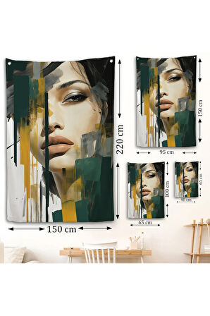 Güzel Kadın Duvar Örtüsü-7572