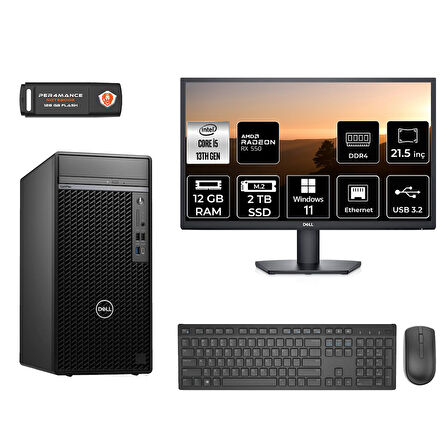 DELL OPTILEX 7010 MNO7010D259 i5 13500 12GB RAM 2TB SSD RX550 4GB 21.5" W11P MASAÜSTÜ PC