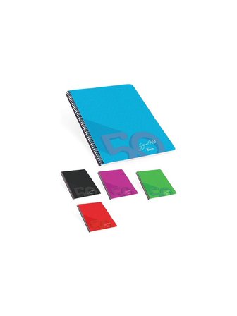 Keskin Color Since 1966 19X25Cm Kareli Spiralli Plastik Kapak 120 Yaprak Kareli (2 Li Paket)