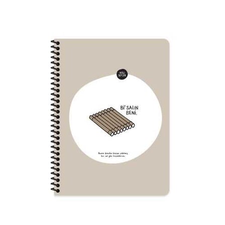 Keskin Color Hisli Şeyler - Bi Salın 18,5X25Cm 80 Yaprak Kareli Not Defteri 500592-99