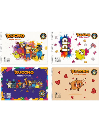Keskin Color Resim Defteri Kucho 25 X 35Cm 15 Yaprak Spiralli 300215-24 (Karışık Renk, 1 Adet)