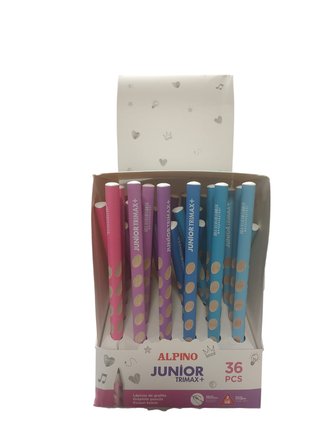 Alpino Trimax Chic -Jumbo Üçgen Çentikli Kurşun Kalem (36 Lı Paket) Ju-200018