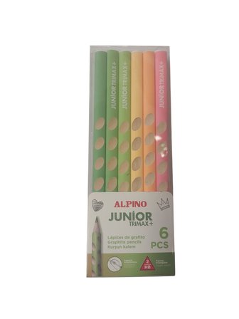 Alpino Trimax Tropic -Jumbo Üçgen Çentik Kurşun Kalem (6 Lı Paket) Ju-500018