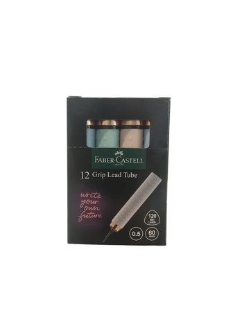 Faber-Castell Grip Min Versatil Kalem Ucu 0.5 Mm 2B 60Mm 120 Li Soft T Gold Asori (12 Tüp) 5090127641000