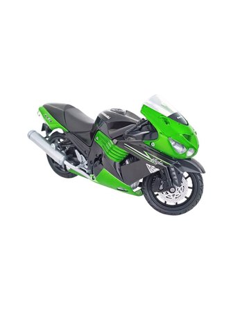 Sunman Oyuncak Model Motorsiklet 1:12 Kawasaki Zx-14 Siyah-Yeşil 57433B