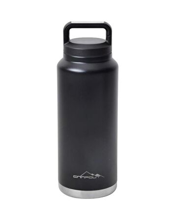 NURGAZ CAMPOUT ÇİFT KATMANLI TERMOS 1000 ML SİYAH