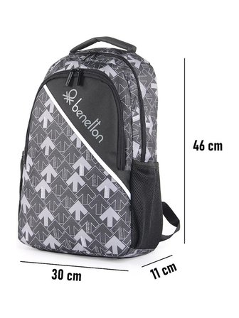 Benetton Okul Sırt Çantası Çift Bölme 3739
