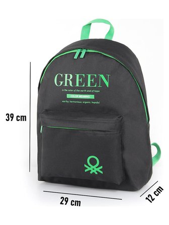 Benetton Çift Bölme Okul Sırt Çantası 3805
