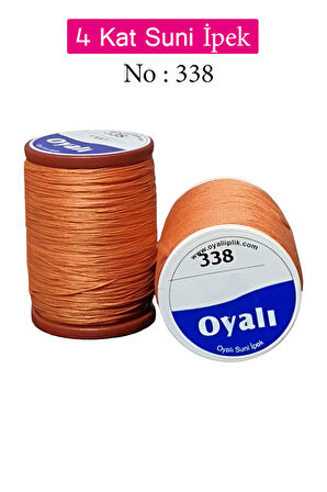 Oyalı 4 Kat Suni İpek İplik İğne Oyası Boncuk İpi Tığ Oyası No:338