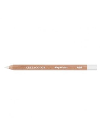 Cretacolor Megacolor Kalın Kuru Boya Kalemi Permanent White (12 Li Paket) 29101