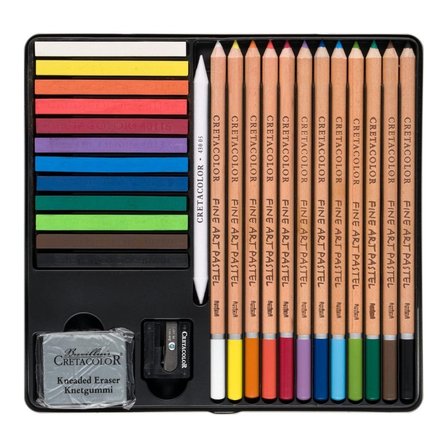 Cretacolor Pastel Basic Box Soft Pastel Başlangıç Seti 27 Parça Metal Kutu 47022