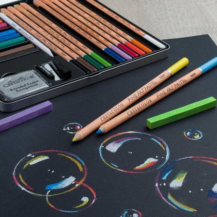 Cretacolor Pastel Basic Box Soft Pastel Başlangıç Seti 27 Parça Metal Kutu 47022