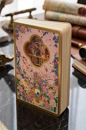 Vagon 3D Çiçek Bahçesi Temalı Defter (Karışık Renk, 1 Adet)