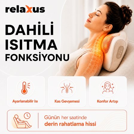 RLX40 Taşınabilir Şişirilebilir Ovmalı Isıtmalı Masaj Yastığı Boyun, Bel ve Sırt Şarjlı Masaj Aleti
