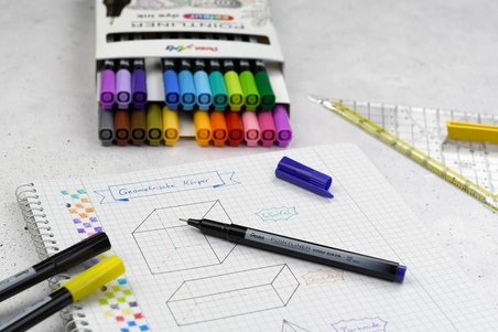 Pentel Fiber Uçlu Boya Kalemi 0.4 Mm Fineliner 6 Renk