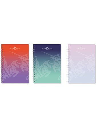 Faber-Castell Defter Spiralli Plastik Kapak Flow Ed. 80 Yaprak Çizgili (3 Lü Paket) 5075000501000