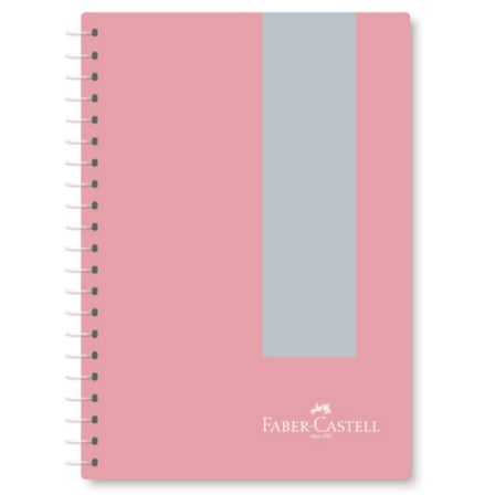 Faber-Castell Defter Spiralli Plastik Kapak Pastel 80 Yaprak Kareli (3 Lü Paket) 5075000514000