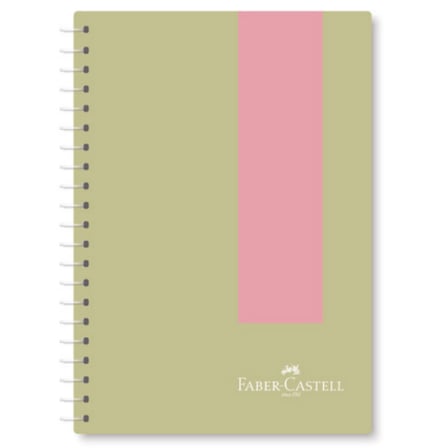 Faber-Castell Defter Spiralli Plastik Kapak Pastel 100 Yaprak Çizgili (3 Lü Paket) 5075000515000