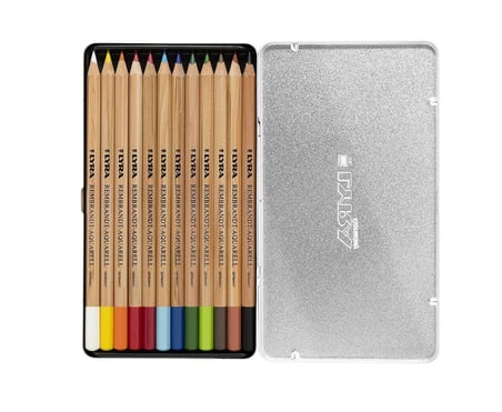 Lyra Rembrandt Aquarell Suluboya Kalemi Metal Kutu 12 Renk