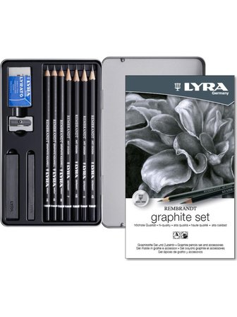 Lyra Rembrandt Yeni Graphite Karakalem Seti 11 Parça Box